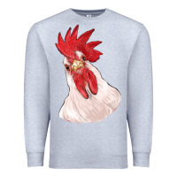 Heather Grey silly chicken head Premium Sweatshirt - RanaPortraitStore