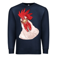 Navy silly chicken head Premium Sweatshirt - RanaPortraitStore