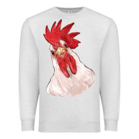 Oatmeal Heather silly chicken head Premium Sweatshirt - RanaPortraitStore
