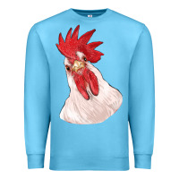 Ocean Blue silly chicken head Premium Sweatshirt - RanaPortraitStore