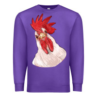Purple silly chicken head Premium Sweatshirt - RanaPortraitStore