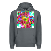 Rock tie dye floral seamless pattern Premium Hoodie - BundleAndBundleShop