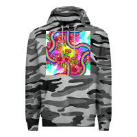 Slate Camo tie dye floral seamless pattern Premium Hoodie - BundleAndBundleShop