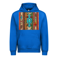 Cobalt gemstone flowers arrow with leopards and serape Urban Hoodie - Artiststas