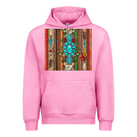 Fuchsia Pink gemstone flowers arrow with leopards and serape Urban Hoodie - Artiststas