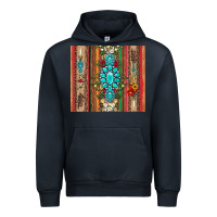 Navy gemstone flowers arrow with leopards and serape Urban Hoodie - Artiststas