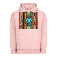 Pigment Salmon gemstone flowers arrow with leopards and serape Urban Hoodie - Artiststas