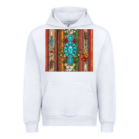 White gemstone flowers arrow with leopards and serape Urban Hoodie - Artiststas
