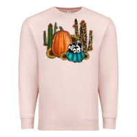 Pale Pink sunflower cactus pumpkin fall Premium Sweatshirt - RanaPortraitStore