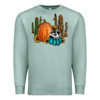 Seafoam sunflower cactus pumpkin fall Premium Sweatshirt - RanaPortraitStore
