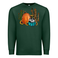 Sports Green sunflower cactus pumpkin fall Premium Sweatshirt - RanaPortraitStore