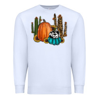 White sunflower cactus pumpkin fall Premium Sweatshirt - RanaPortraitStore
