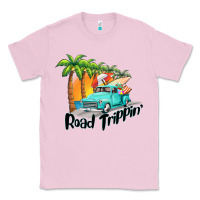Bubblegum Pink road trippin Classic Tee - BarkalooDesign