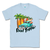 Dusty Blue road trippin Classic Tee - BarkalooDesign