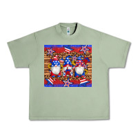 Oil Green american flag gnomes star leopard glitter tumbler Urban Heavy Tee - Artiststas