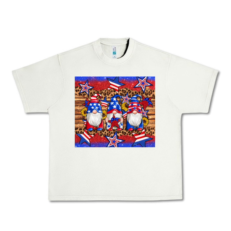 American Flag Gnomes Star Leopard Glitter Tumbler Urban Heavy Tee by Artiststas | Teevron