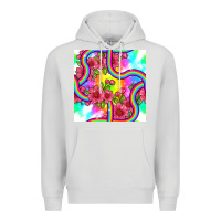 Dove Grey tie dye floral seamless pattern Premium Hoodie - BundleAndBundleShop