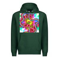 Tie Dye Floral Seamless Pattern Premium Hoodie | Teevron