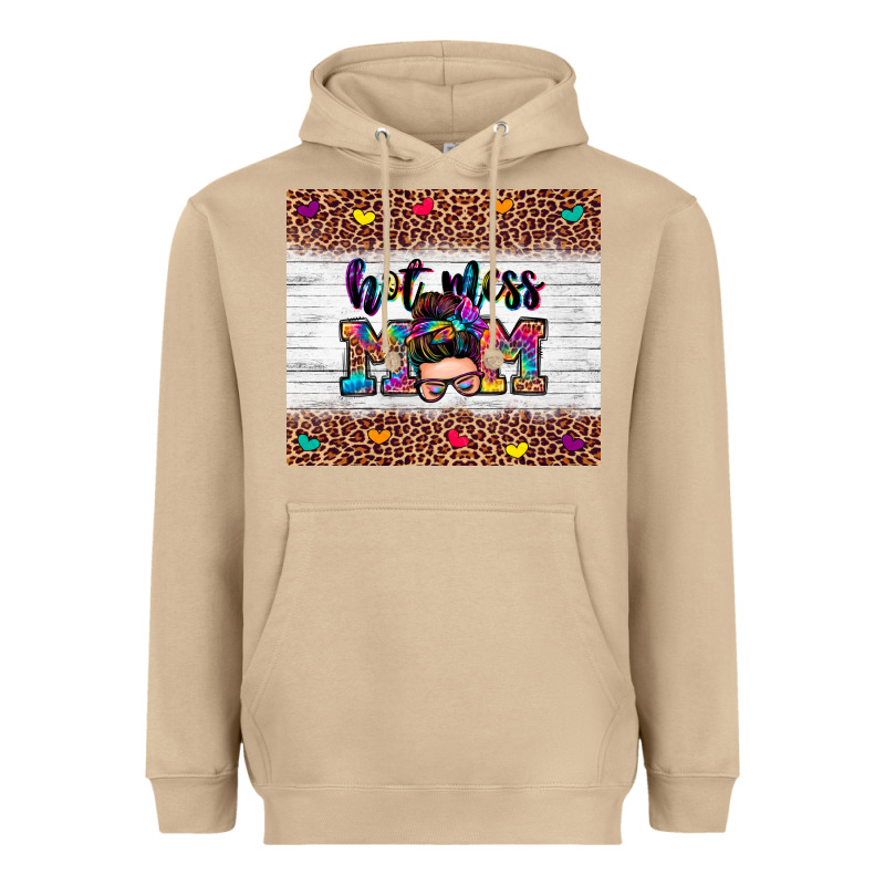 Hot Mess Mom Heavyweight Hoodie by Zillion Design Studio | Teevron