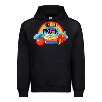 Black back to school hello pre k Urban Hoodie - AdoDesignShop