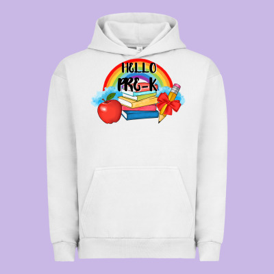 Back To School Hello Pre K Urban Hoodie Designed By Adodesignshop
