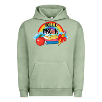Pigment Oil Green back to school hello pre k Urban Hoodie - AdoDesignShop