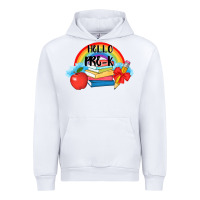 White back to school hello pre k Urban Hoodie - AdoDesignShop