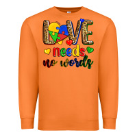 Carrot love needs no words Premium Sweatshirt - Zillion Design Studio