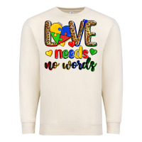 Sandshell love needs no words Premium Sweatshirt - Zillion Design Studio
