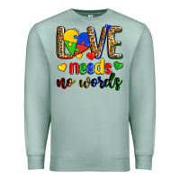 Seafoam love needs no words Premium Sweatshirt - Zillion Design Studio