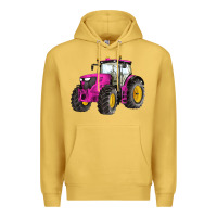 Antique Gold western farm tractor pink Premium Hoodie - Artiststas