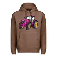 Chestnut western farm tractor pink Premium Hoodie - Artiststas