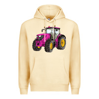 Pina Colada western farm tractor pink Premium Hoodie - Artiststas
