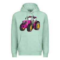 Seafoam western farm tractor pink Premium Hoodie - Artiststas