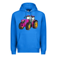 True Royal western farm tractor pink Premium Hoodie - Artiststas