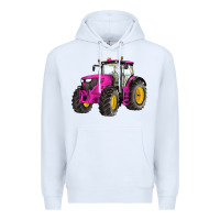 White western farm tractor pink Premium Hoodie - Artiststas
