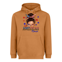 Meerkat all american mama messy bun Heavyweight Hoodie - texasbilliewilder