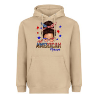 Mushroom all american mama messy bun Heavyweight Hoodie - texasbilliewilder