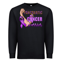 Black Pancreatic Cancer Warrior Premium Sweatshirt - texasbilliewilder