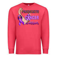 Cardinal Pancreatic Cancer Warrior Premium Sweatshirt - texasbilliewilder