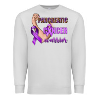 Dove Grey Pancreatic Cancer Warrior Premium Sweatshirt - texasbilliewilder