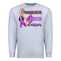 Heather Grey Pancreatic Cancer Warrior Premium Sweatshirt - texasbilliewilder