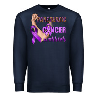 Navy Pancreatic Cancer Warrior Premium Sweatshirt - texasbilliewilder