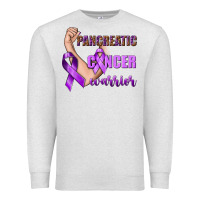 Oatmeal Heather Pancreatic Cancer Warrior Premium Sweatshirt - texasbilliewilder