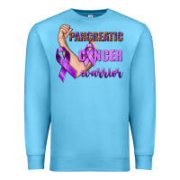 Ocean Blue Pancreatic Cancer Warrior Premium Sweatshirt - texasbilliewilder