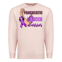 Pale Pink Pancreatic Cancer Warrior Premium Sweatshirt - texasbilliewilder