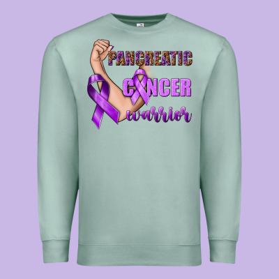 Pancreatic Cancer Warrior Premium Sweatshirt Designed By Texasbilliewilder
