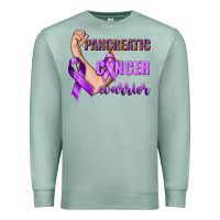 Seafoam Pancreatic Cancer Warrior Premium Sweatshirt - texasbilliewilder