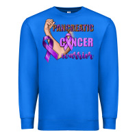 True Royal Pancreatic Cancer Warrior Premium Sweatshirt - texasbilliewilder
