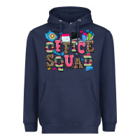 Navy office squad Heavyweight Hoodie - Zillion Design Studio